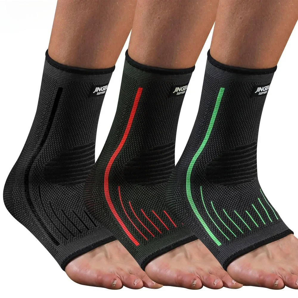 Elastic Ankle Support Brace, Breathable Compression Sleeve for Stability