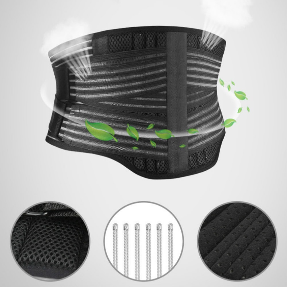 Orthopedic Adjustable Waist Trainer Belt, Men Women Lower Back Brace, Breathable Spine Support Corset