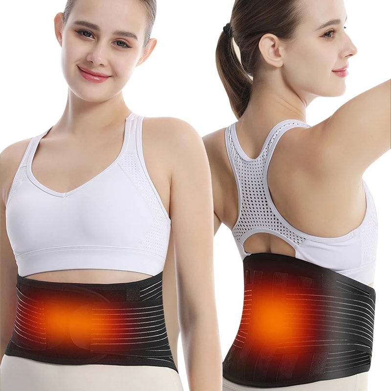 Thermal Magnetic Therapy Lower Back Support Belt, Self-Heating Lumbar Magnet for Sciatica Relief