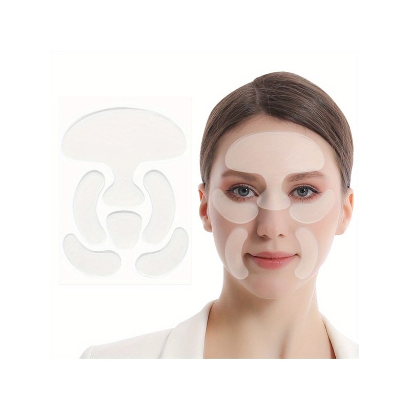 Reusable Forehead Wrinkle Patches, Silicone Under Eye & Smile Line Patches for Women