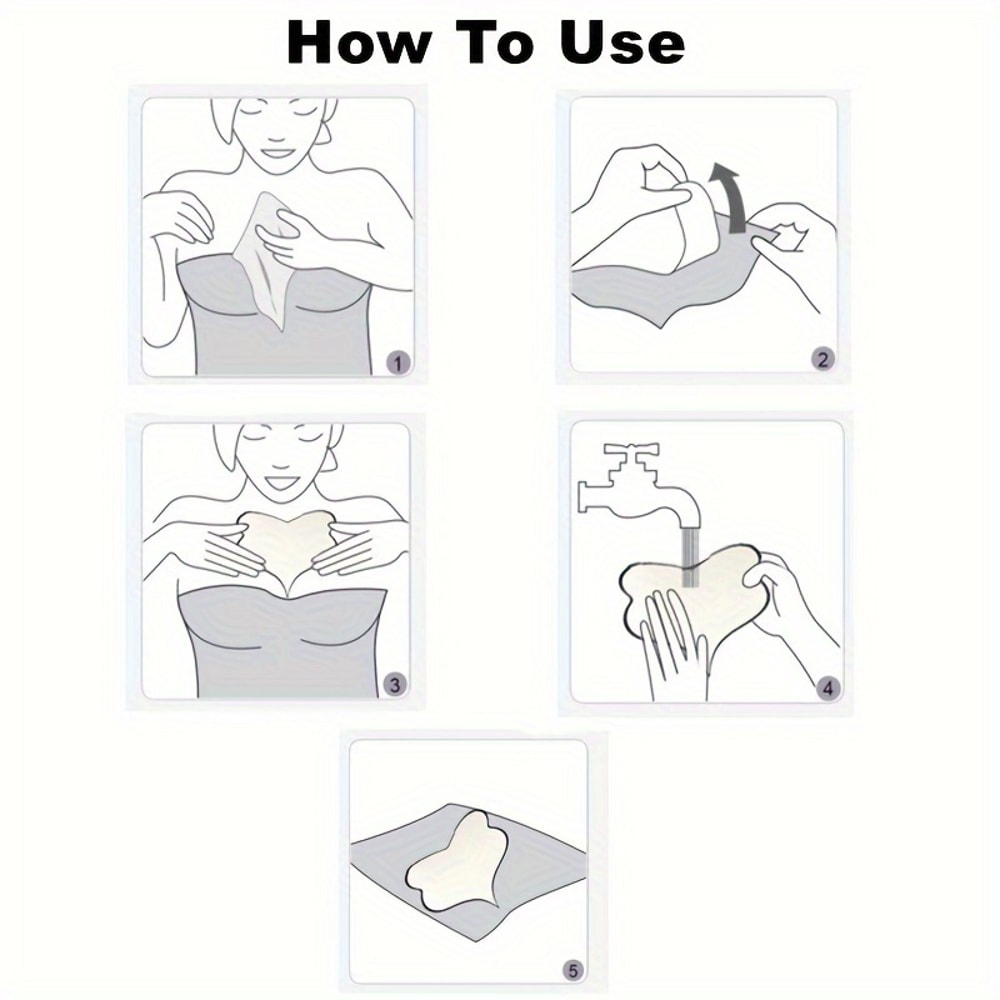 Reusable Anti Wrinkle Patches for Wrinkles, Silicone Chest Wrinkle Patches Overnight Care Patch