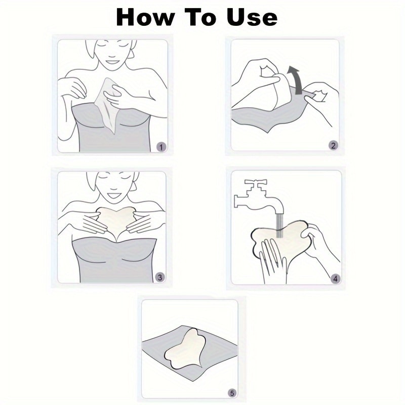 Reusable Anti Wrinkle Patches for Wrinkles, Silicone Chest Wrinkle Patches Overnight Care Patch