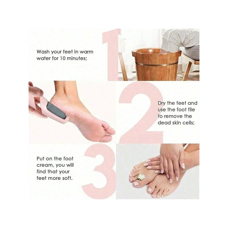 Electric Foot Grinder Pink Electronic Tool File Healing Tissue Remover 4