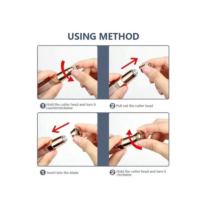 Eyebrow Trimmer Epilator Electric Hair Removal Shaver For Women Painless Body And Facial Hair Remov 4