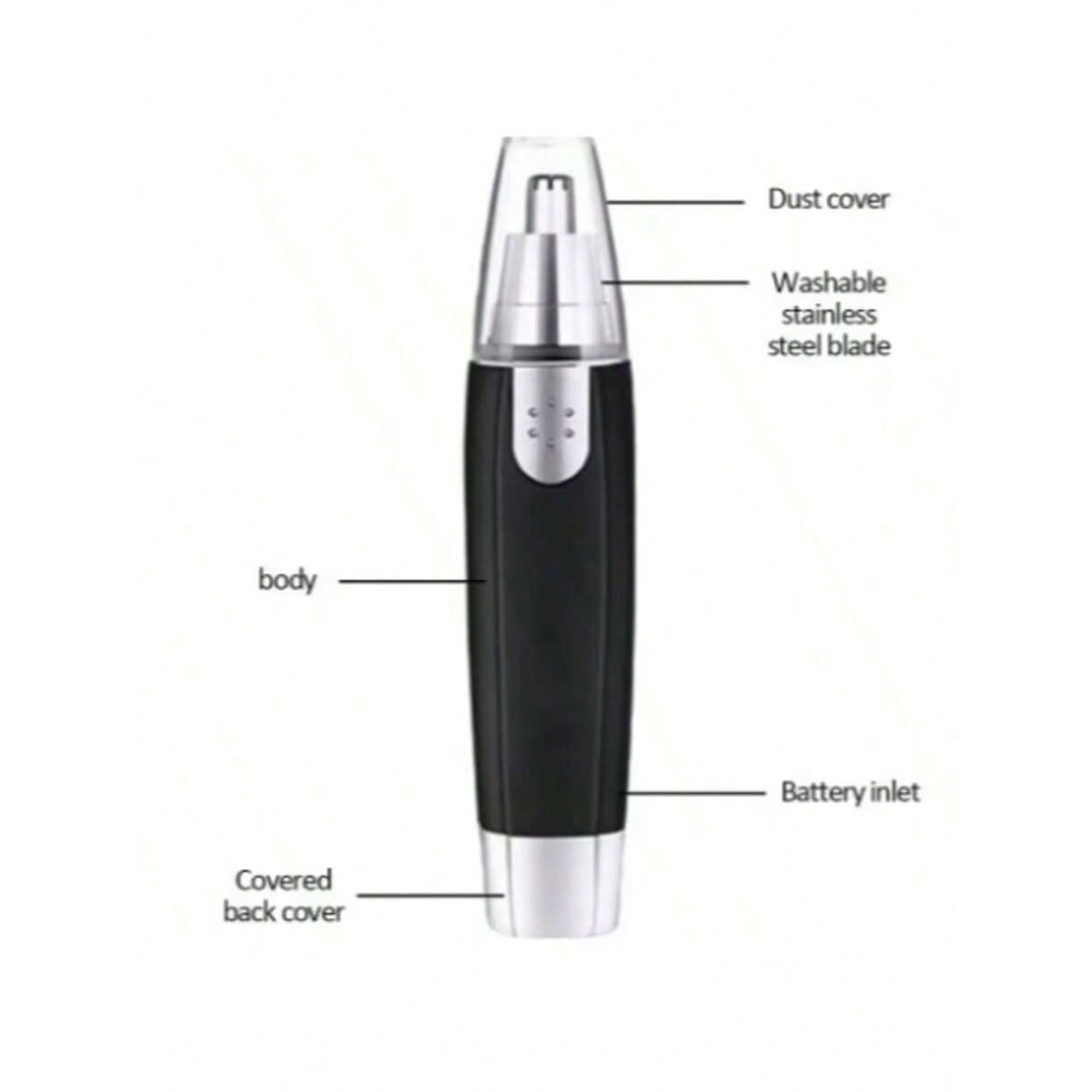 Professional Electric Nose Hair Trimmer, Painless Nose and Ear Hair Trimmer for Women Men, Waterproof Stainless Steel