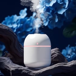 mute air humidifier usb atomizer aroma oil diffuser with night lamp, cool mist sprayer for bedroom, car