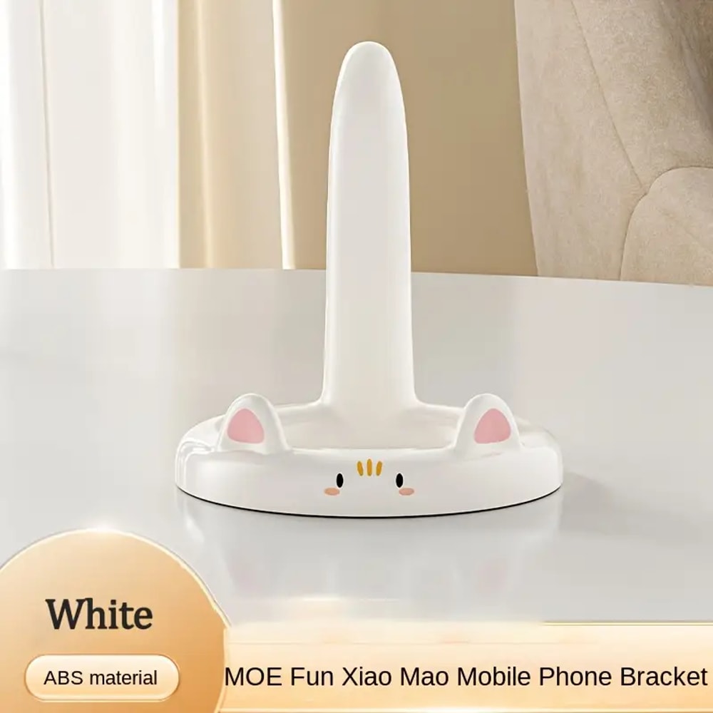 Adjustable Cartoon Cat Phone Stand, Cute Holder for Smartphones