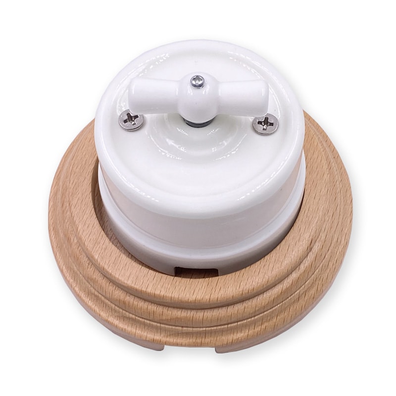 Ceramic Knob Rotary Switch For Wall Light High Quality EU Socket 0