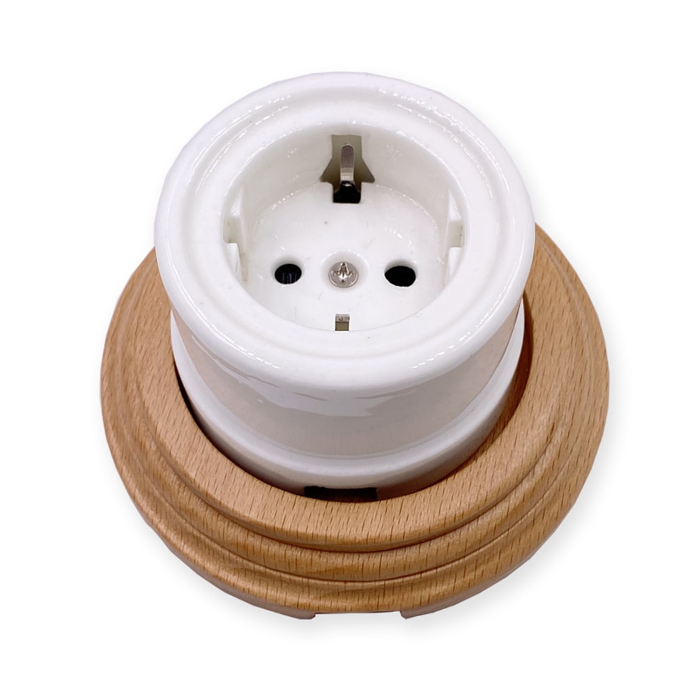 Ceramic Knob Rotary Switch For Wall Light High Quality EU Socket 1