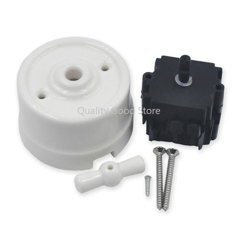 Ceramic Knob Rotary Switch For Wall Light High Quality EU Socket 2
