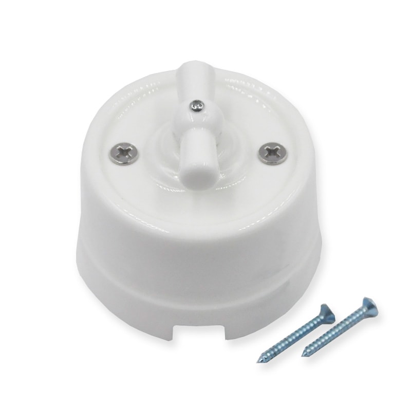 Ceramic Knob Rotary Switch For Wall Light High Quality EU Socket 6