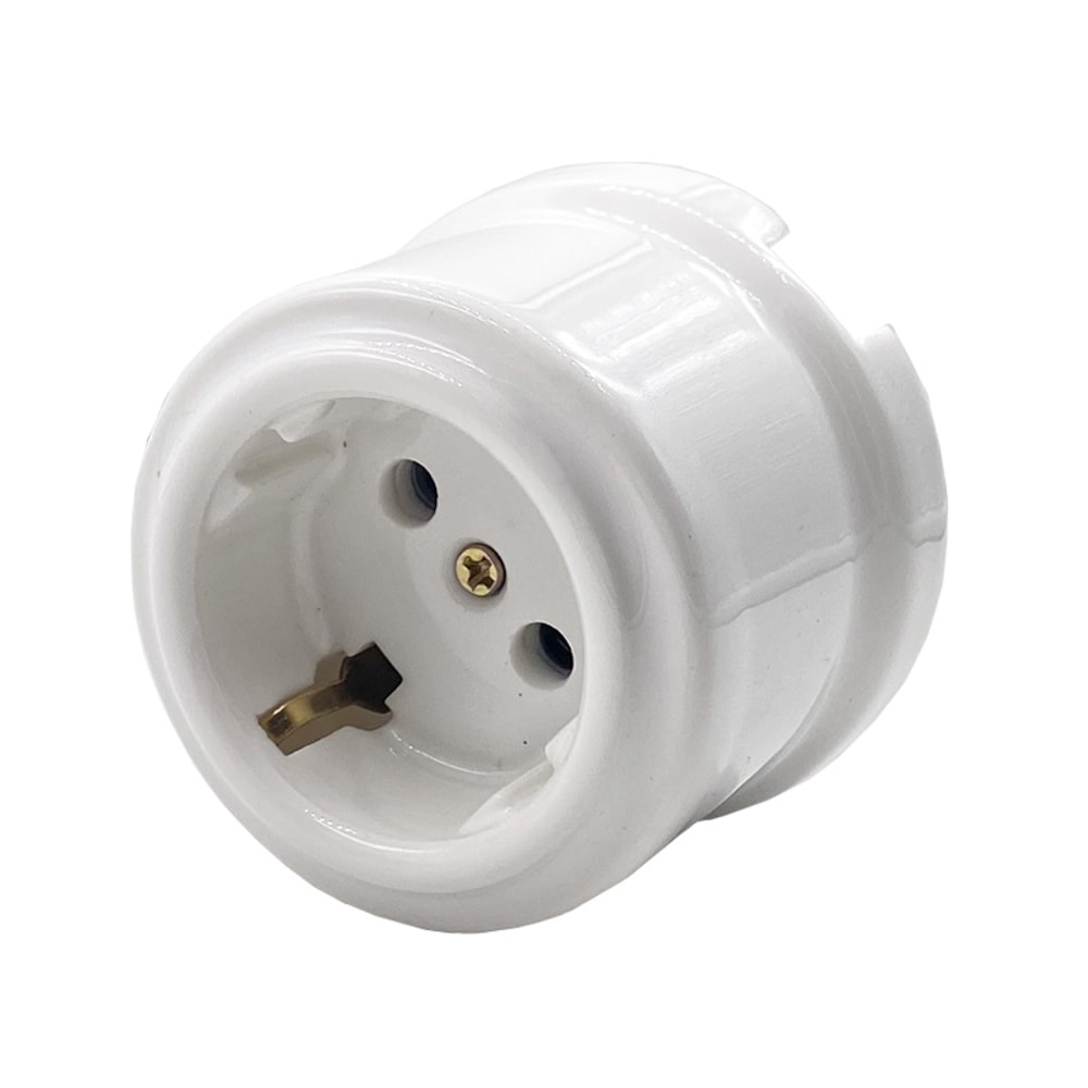 Ceramic Knob Rotary Switch For Wall Light High Quality EU Socket 5