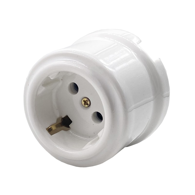 Ceramic Knob Rotary Switch For Wall Light High Quality EU Socket 5