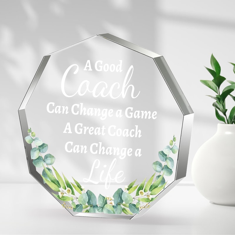 Inspirational Thank You Gift for Women Men, Acrylic Appreciation Sign for Coworkers, Farewell Office Gift