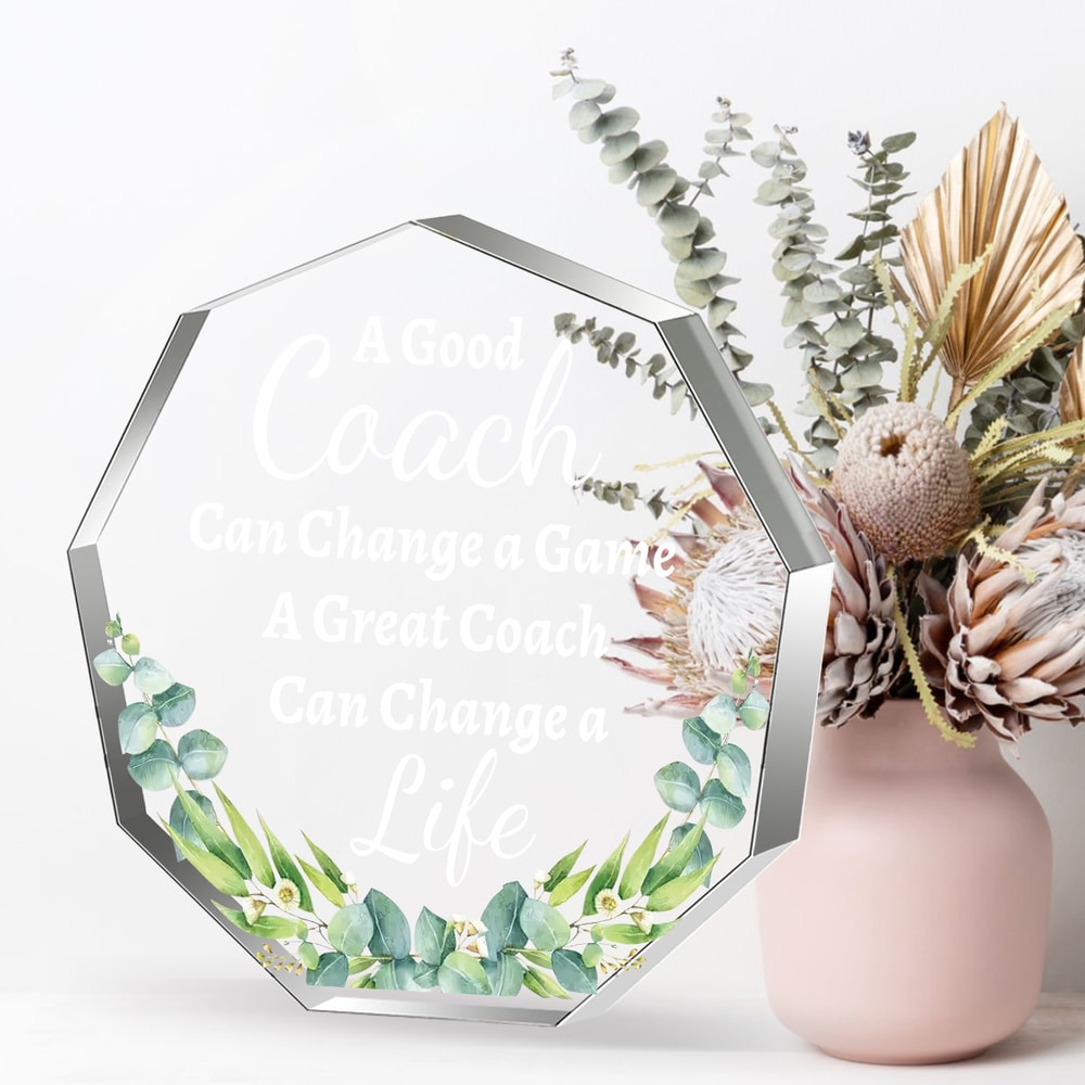 Inspirational Thank You Gift for Women Men, Acrylic Appreciation Sign for Coworkers, Farewell Office Gift