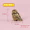 Mini Owl Statue, Retro Bird Animal Figurines Metal Brass Tea Pet Table Ornament for Home Decor