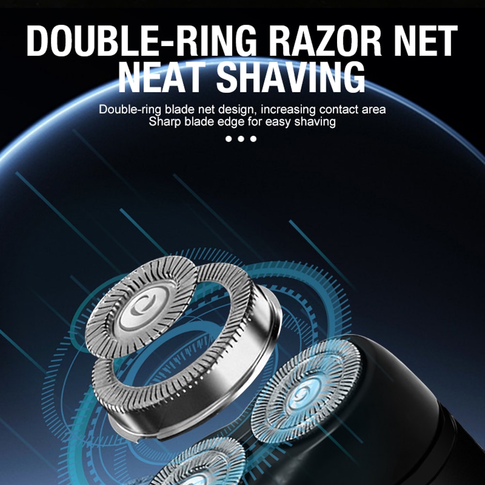 Double Headed Shaver, Men's Electric Portable Shaver, Multi-Functional USB Shaver