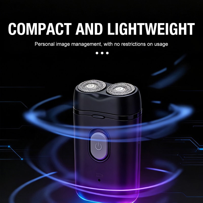Double Headed Shaver, Men's Electric Portable Shaver, Multi-Functional USB Shaver