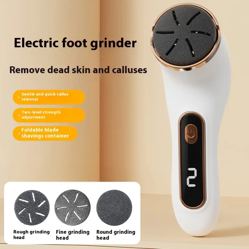 Portable Electric Foot Polisher, USB Charging, Perfect for Thick Skin on Feet