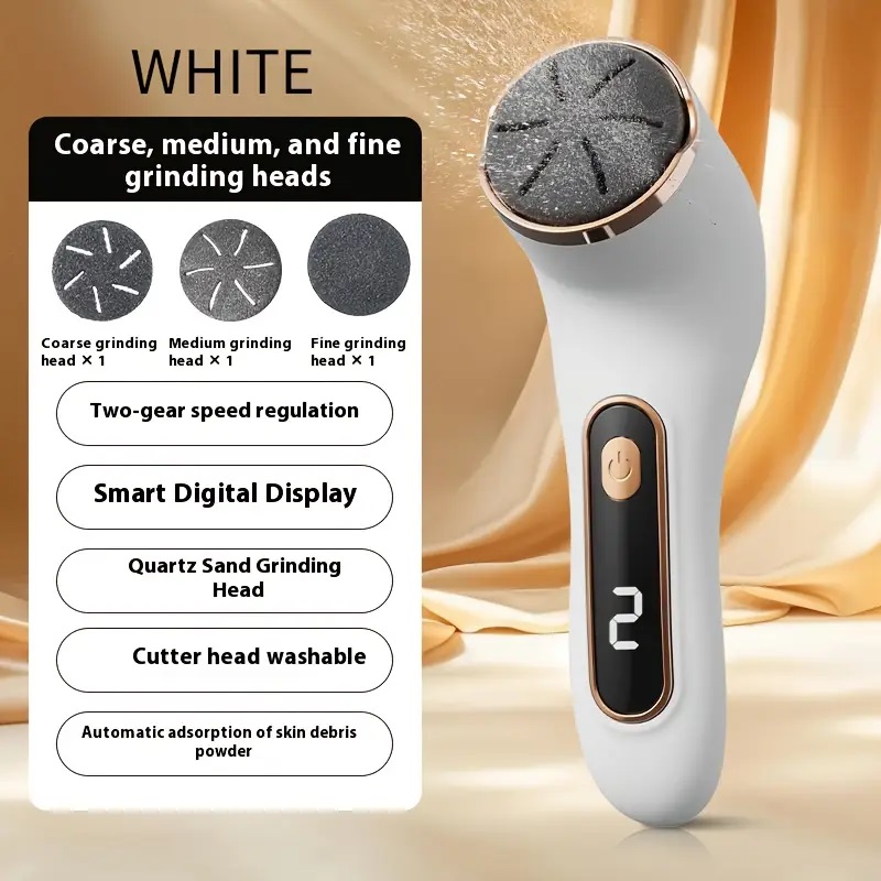 Portable Electric Foot Polisher, USB Charging, Perfect for Thick Skin on Feet