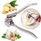 Stainless Steel Garlic Punch Anti-Skid Thickened Clip Manual Pull Type for Quick Garlic Pressing