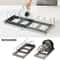 Kitchen Cabinet Organizers for Pots and Pans, Expandable Stainless Steel Rack, Drying Cookware Shelf