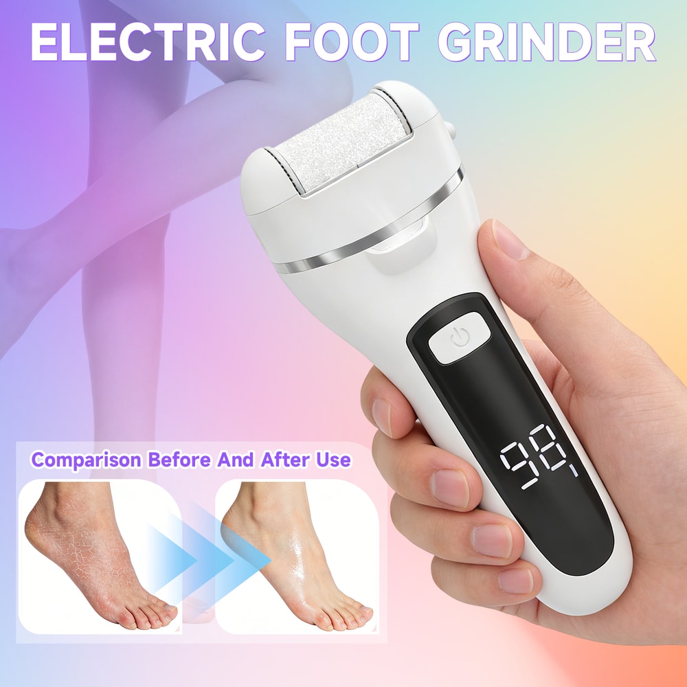 Professional Pedicure Machine, Rechargeable Electric Callus Remover, Foot File Grinder for Soft and Smooth Feet