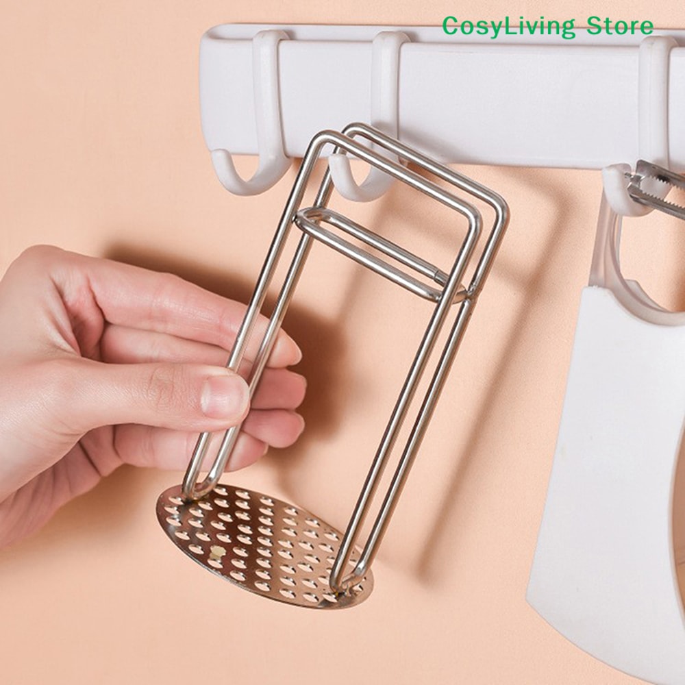 Potato Masher Kitchen Tool, Vegetable Masher, Stainless Steel Fruit Press Maker