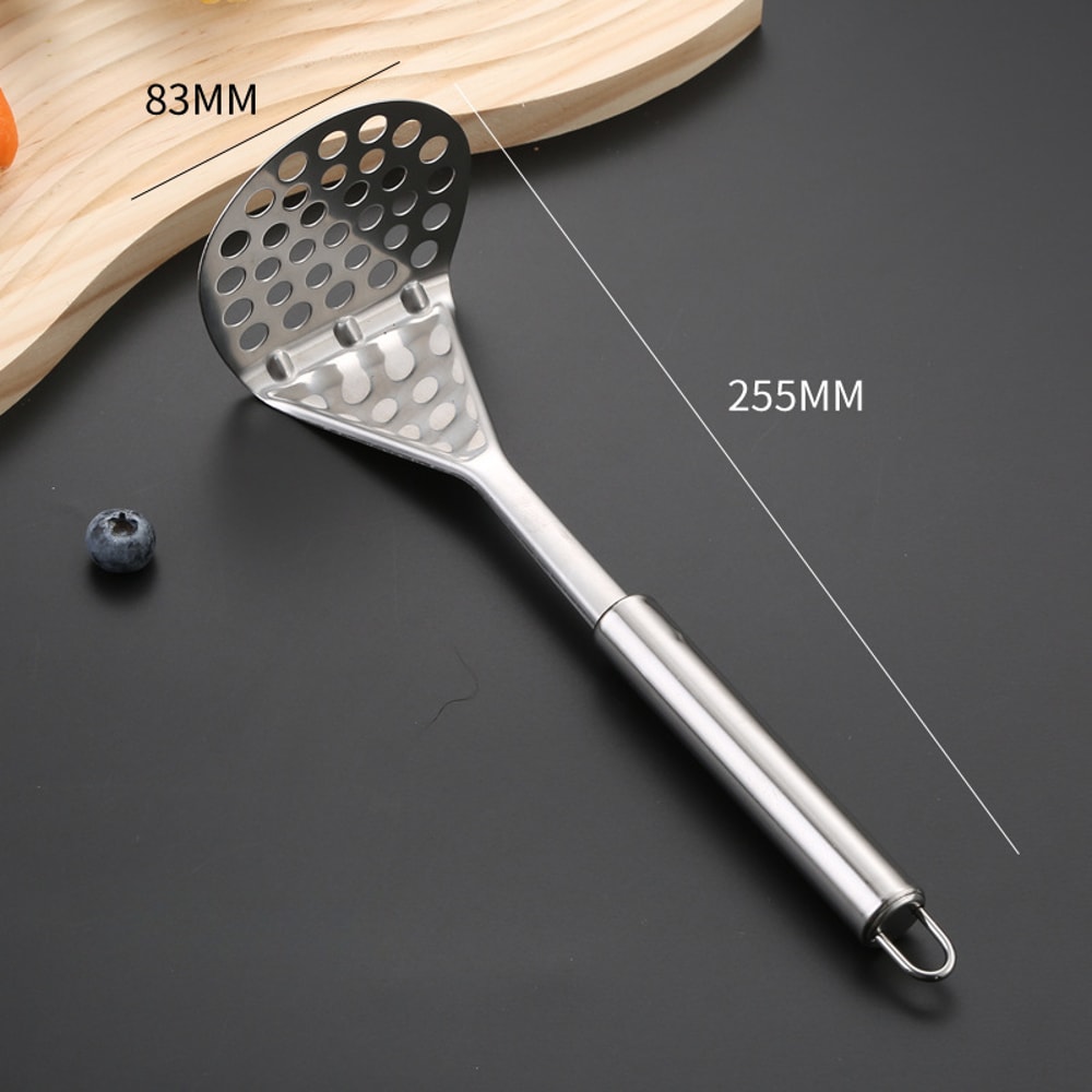 Manual Stainless Steel Potato Masher, Food Crusher Gadget for Fruits, Vegetables, Kitchen Use