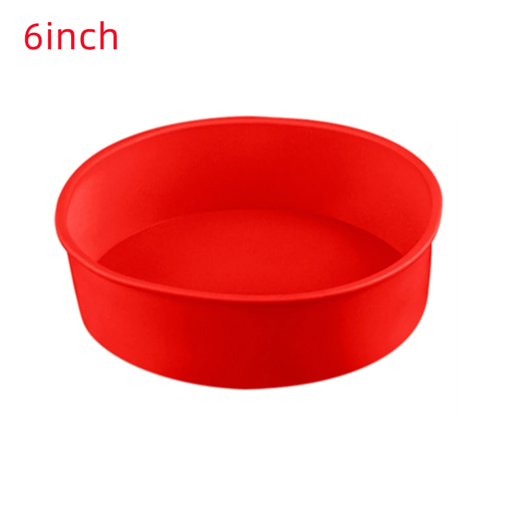 Round Baking Mold Kitchen Silicone Nonstick Cake Mold Tray Reusable Silicone Pans 7