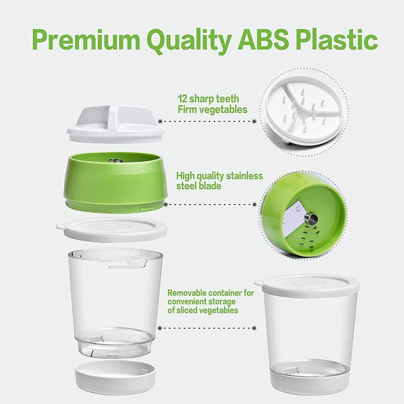 Spiral Cutter Manual Vegetable Cutter for Carrots, Cucumbers, Veggetti Kitchen Tool