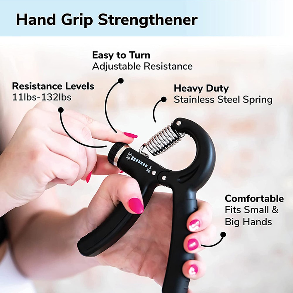 Finger Wrist Strengthening Set, Adjustable Forearm Hand Grip Strengthener Training Equipment