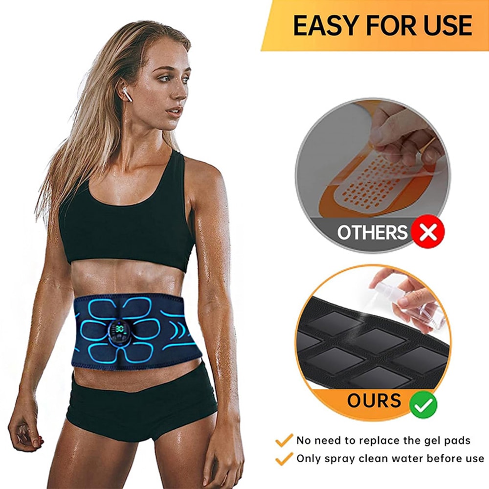 Electronic Muscle Stimulator Ab Toning Belt Muscle Toner For Abdomen Arm Body Shaping 1