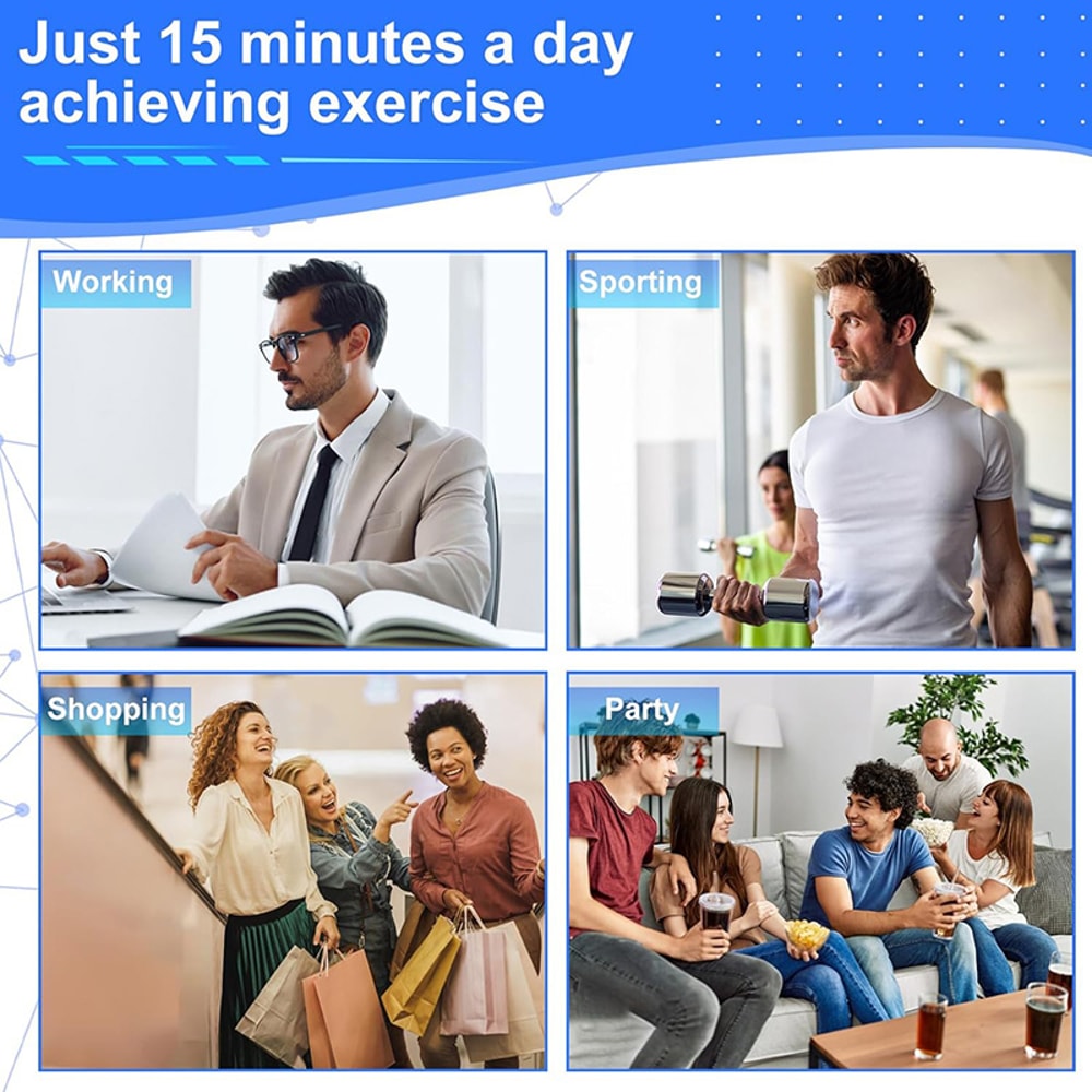 Electronic Muscle Stimulator Ab Toning Belt Muscle Toner For Abdomen Arm Body Shaping 5