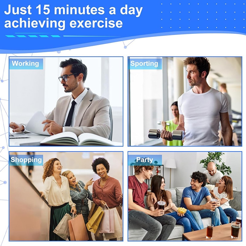 Electronic Muscle Stimulator Ab Toning Belt Muscle Toner For Abdomen Arm Body Shaping 5