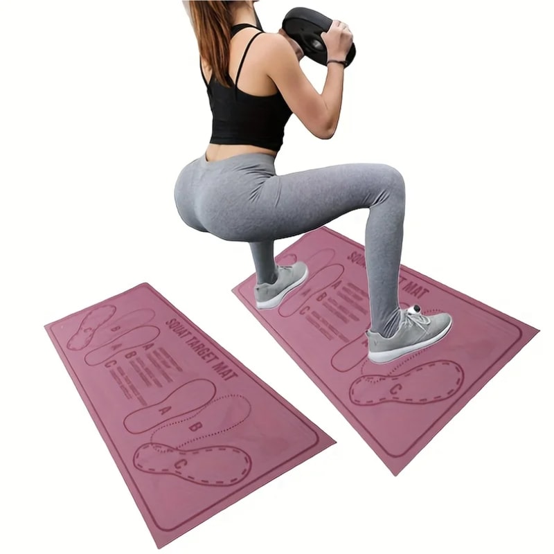 Durable Anti-Slip Squat Pad Set, Non-Skid Exercise Mats for Home & Gym Use