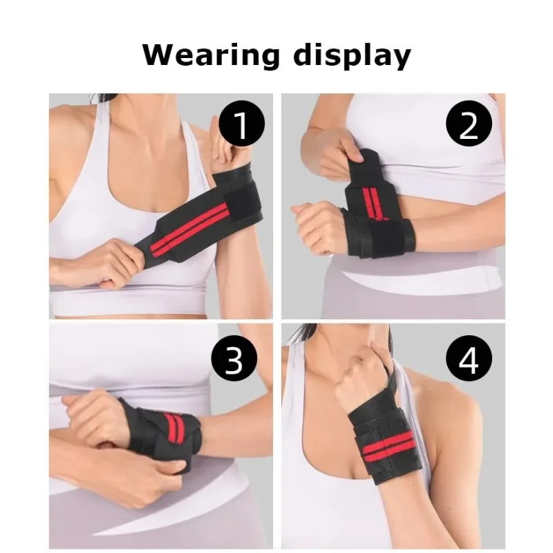 Elastic Wristband Wrist Fixers for Powerlifting, Adjustable Wrist Straps for Men and Women