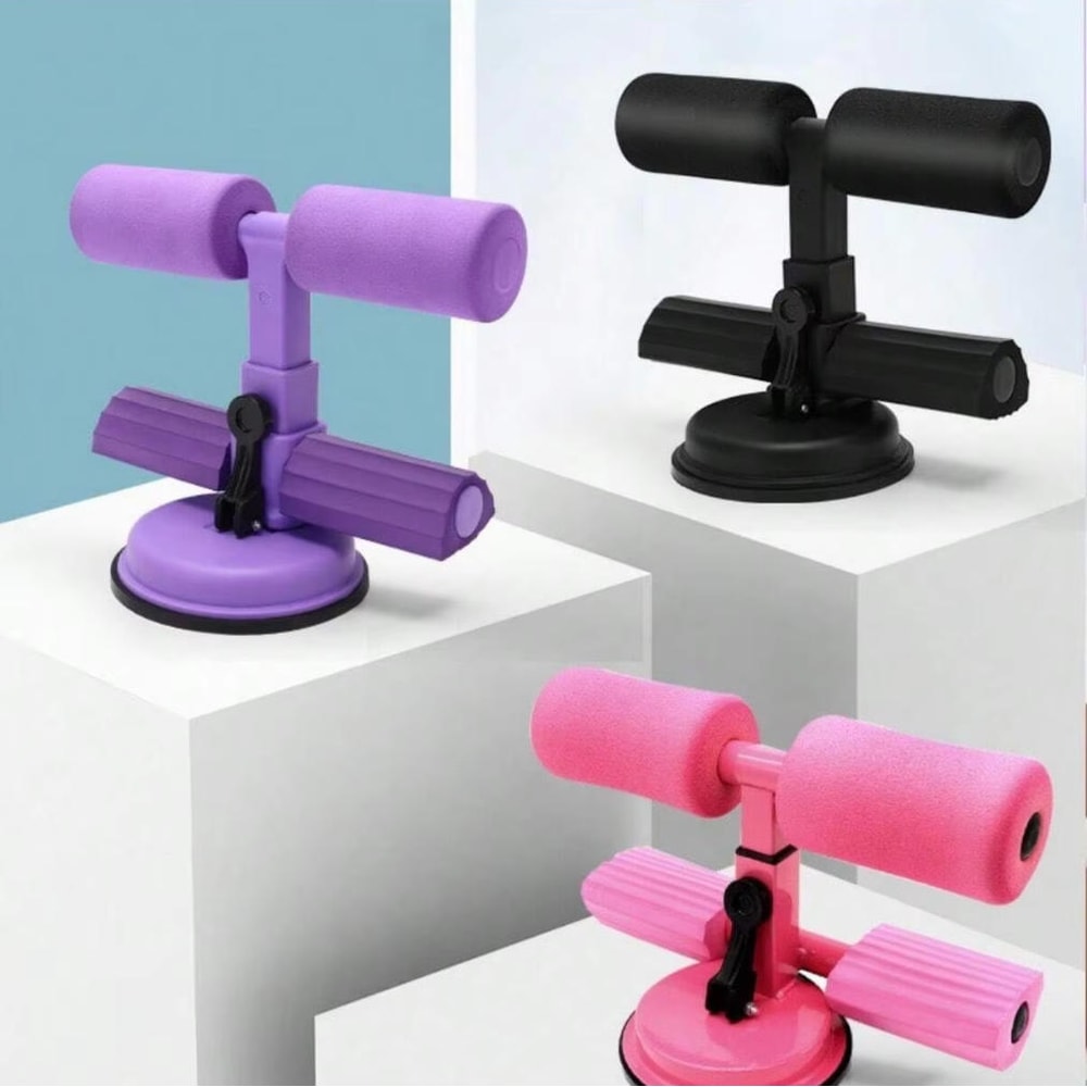 Abdominal Crunch Machine, Sit-Up Assistant, Fitness Equipment with Double-Suction-Cup Technology