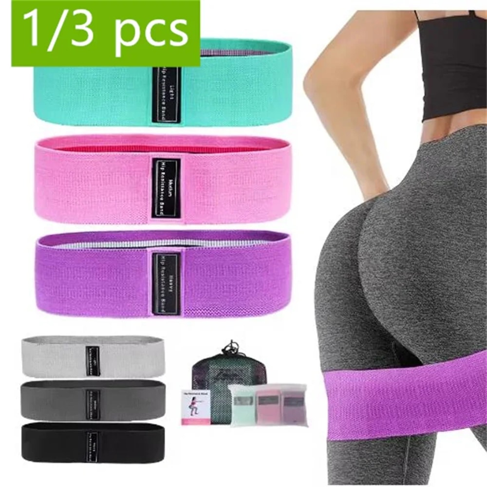 Glute Thigh Elastic Workout Bands For Yoga Stretching Squat Loops Gym Equipment 0