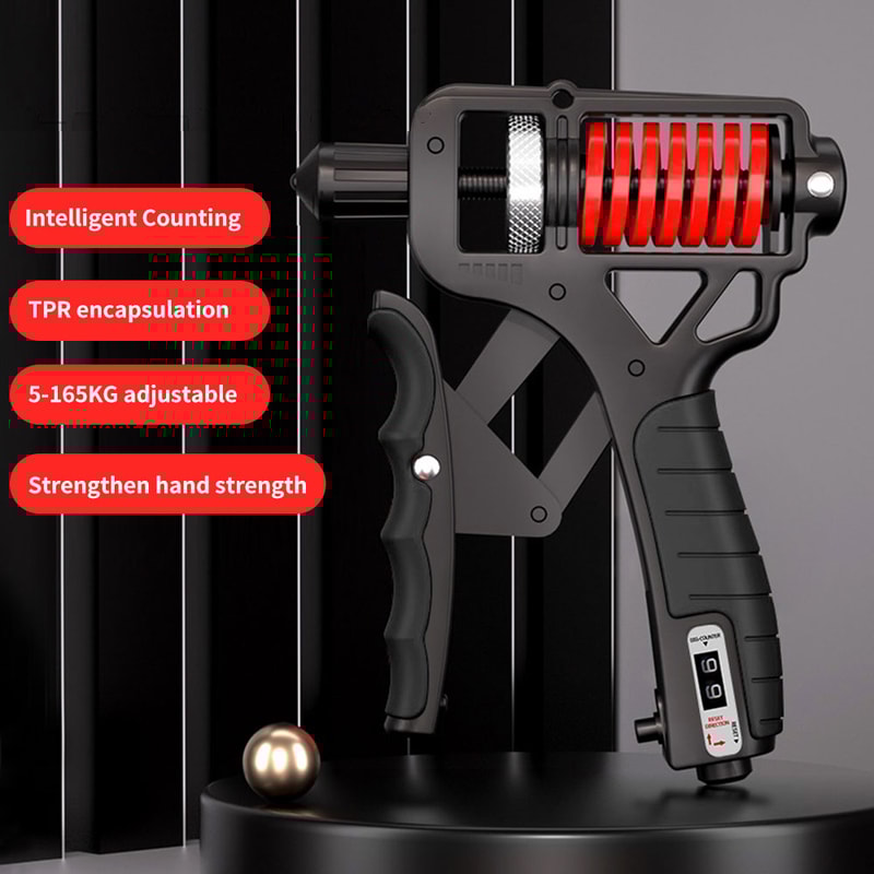 Hand Grip Strengthener, Adjustable Resistance Grip Strength Trainer for Musicians and Athletes