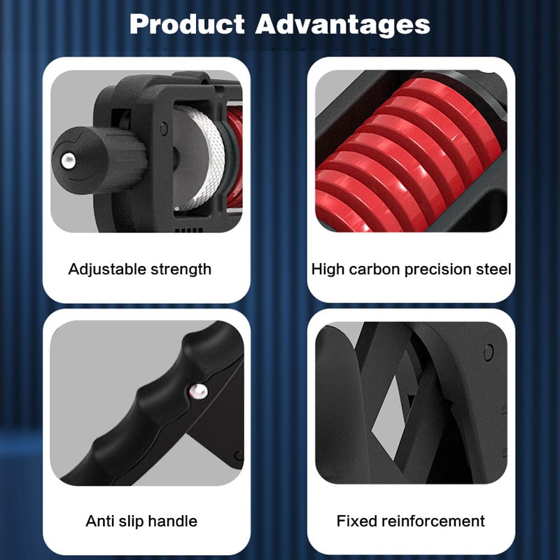 Hand Grip Strengthener, Adjustable Resistance Grip Strength Trainer for Musicians and Athletes