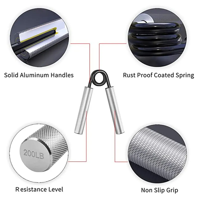Great Wrist Forearm Hand Exerciser Slip HeavyDuty Grip Strengthener For Home Gym 3