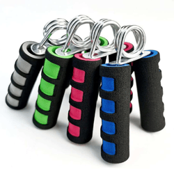 a-shaped sponge gripper for men's arm strength fitness, two-color hand trainer, sweat-absorbent equipment