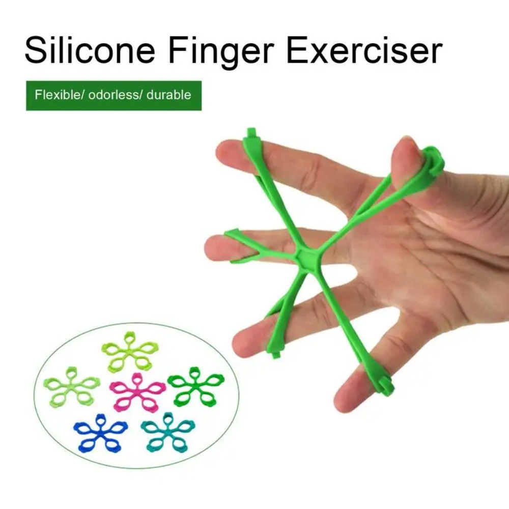 Silicone Finger Expander Hand Gripper, Exercise Hand Grip Trainer, Wrist Strength Trainer Resistance Bands Fitness