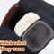 Winter Rabbit Fur Knee Pads for Old People, Thermal Keep Warm Velvet Kneepad for Arthritis
