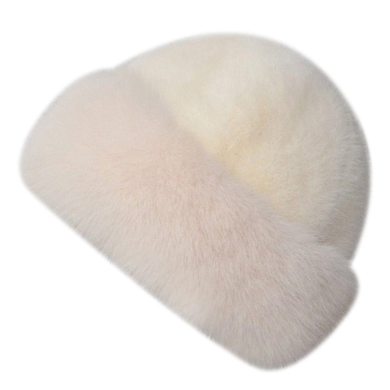 Solid Color Fisherman Hat New Fluffy Fur Winter Hat Thicken Windproof Panama Cap 7