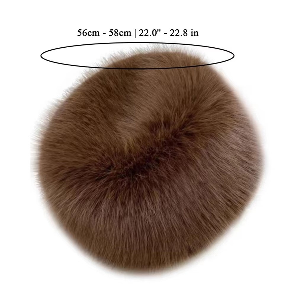 Warm Fisherman Hat Soft Furry Panama Cap New Plush Fluffy Fur Bucket Hat Winter Ear Protection 4
