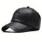Warm Leather Baseball Cap Fashion Men Snapback Hat Adjustable Outdoor Sports Dad Cap For Autumn Win 6