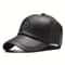 Warm Leather Baseball Cap Fashion Men Snapback Hat Adjustable Outdoor Sports Dad Cap For Autumn Win 7