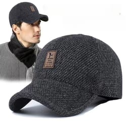 men's cotton hat, windshield baseball hat for old men, sun hat for autumn and winter